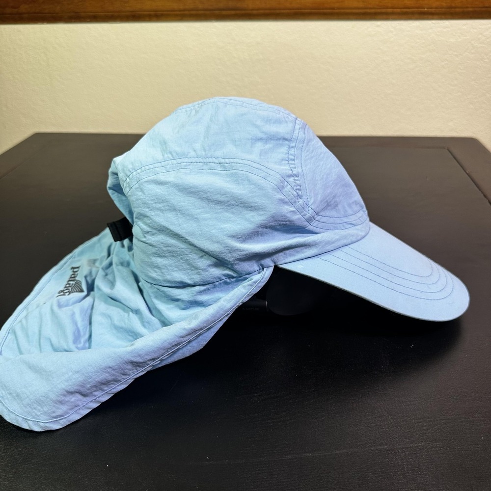 Patagonia Hat Cap Strap Back One Size Blue Mens Neck Flap Sun Outdoor Hiking